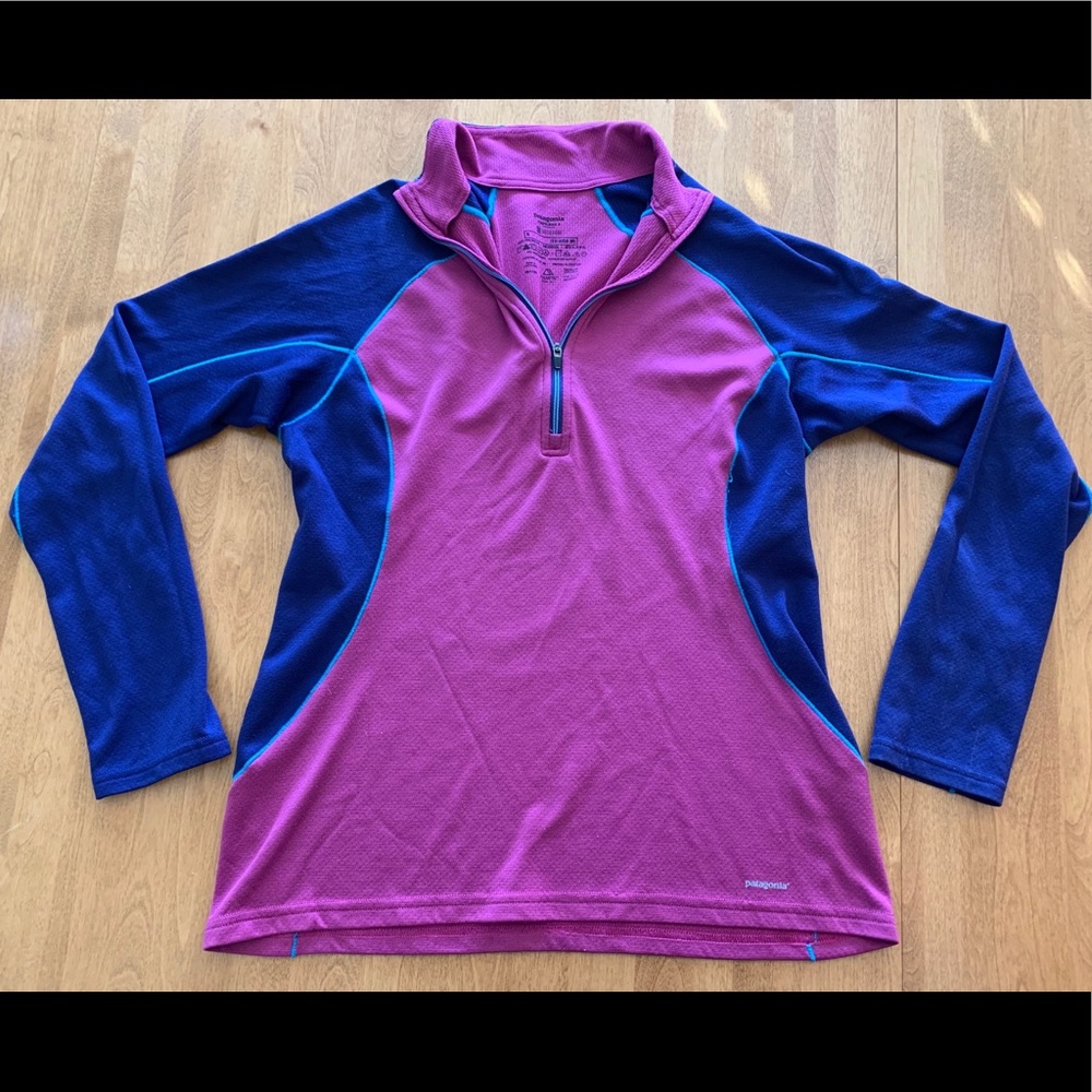 Patagonia Purple with Blue Detail Athletic Top